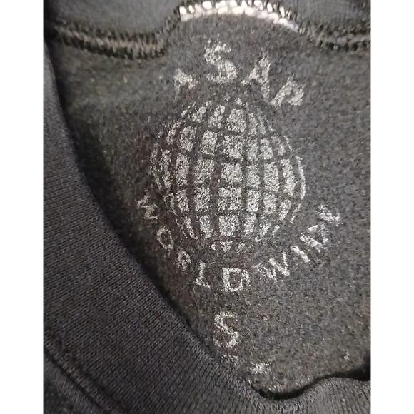 ASAP VSVP Worldwide Crewneck Sweatshirt Black Size S Leopard Graphic Pullover - Picture 3 of 10